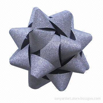 Christmas gift bow, 6 inches with adhesive back